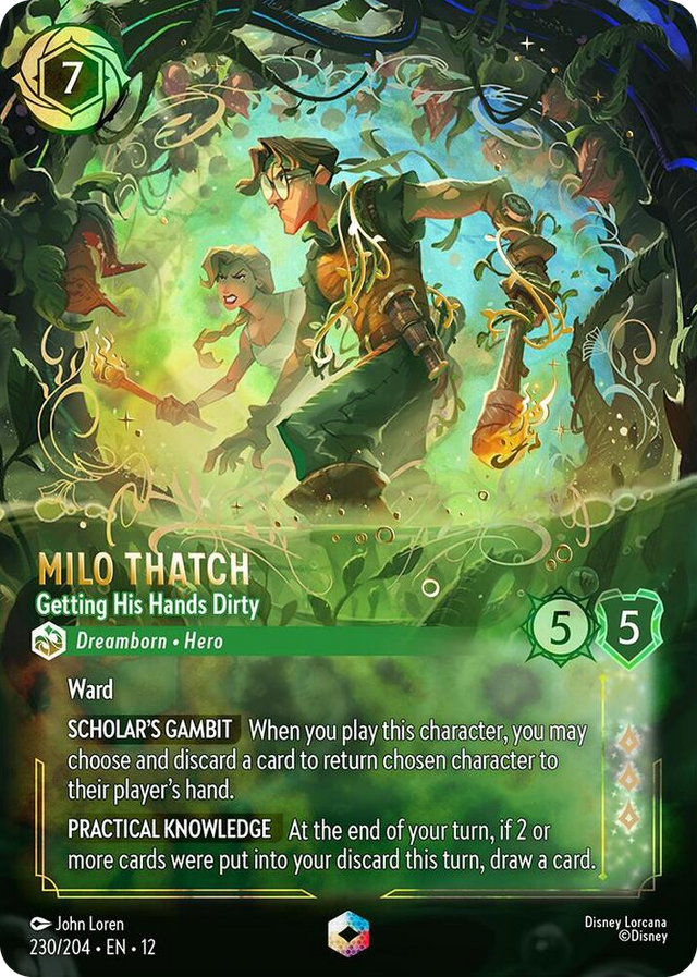0230 Milo Thatch - Getting His Hands Dirty (Enchanted) Enchanted Wilds Unknown