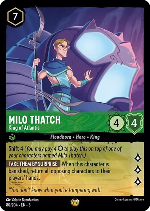 0080 Milo Thatch - King of Atlantis Legendary Into the Inklands