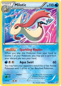 0044 Milotic - 44/160 (XY Primal Clash) Rare Deck Exclusives