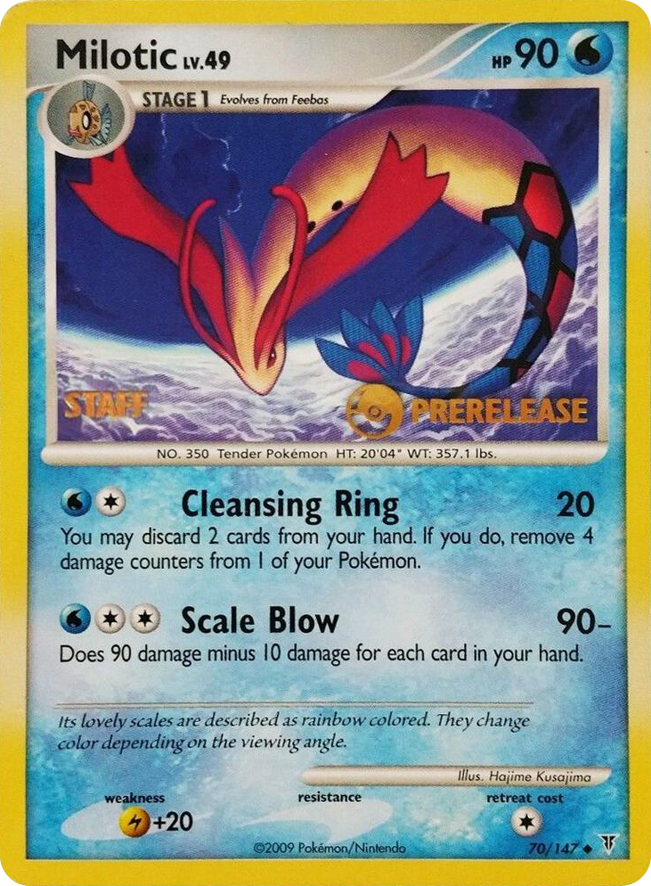 0070 Milotic - 70/147 (Prerelease) [Staff] Promo Nintendo Promos