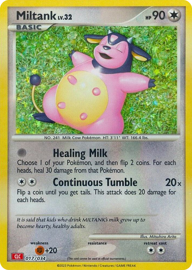 0017 Miltank Classic Collection Trading Card Game Classic
