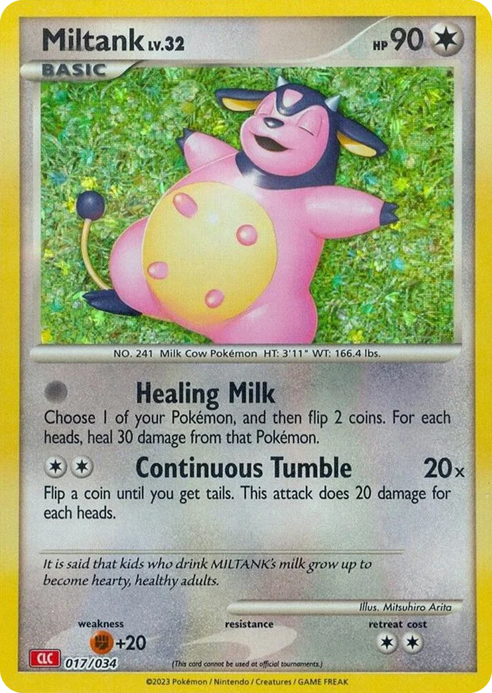 0017 Miltank Classic Collection Trading Card Game Classic