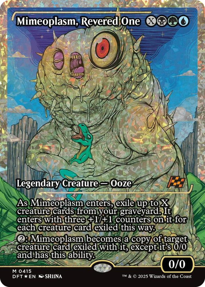 0415 Mimeoplasm, Revered One (Showcase) (Fracture Foil) M Aetherdrift