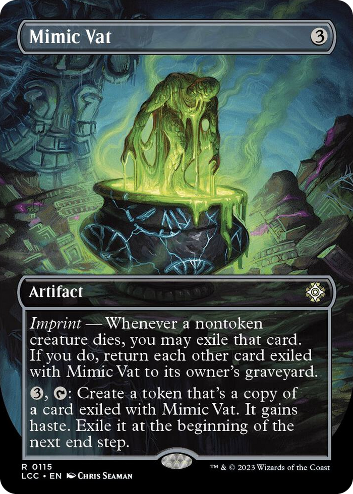 Mimic Vat (Borderless) #115 R - Commander: The Lost Caverns of Ixalan Pokemon card