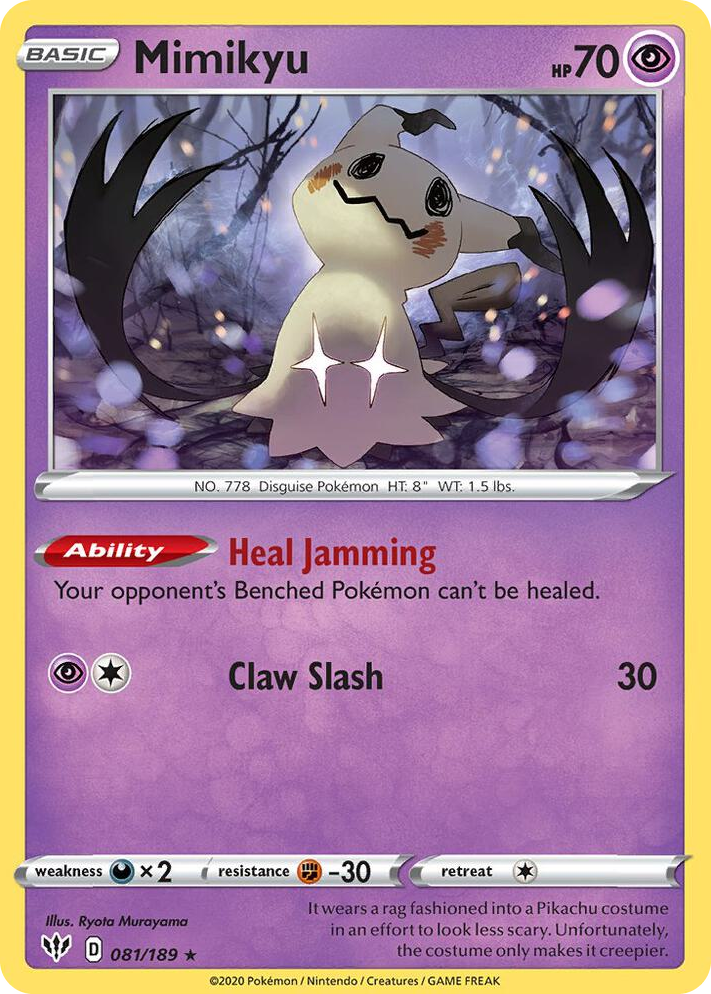 0081 Mimikyu - 081/189 (Cosmos Holo) Promo Miscellaneous Cards & Products