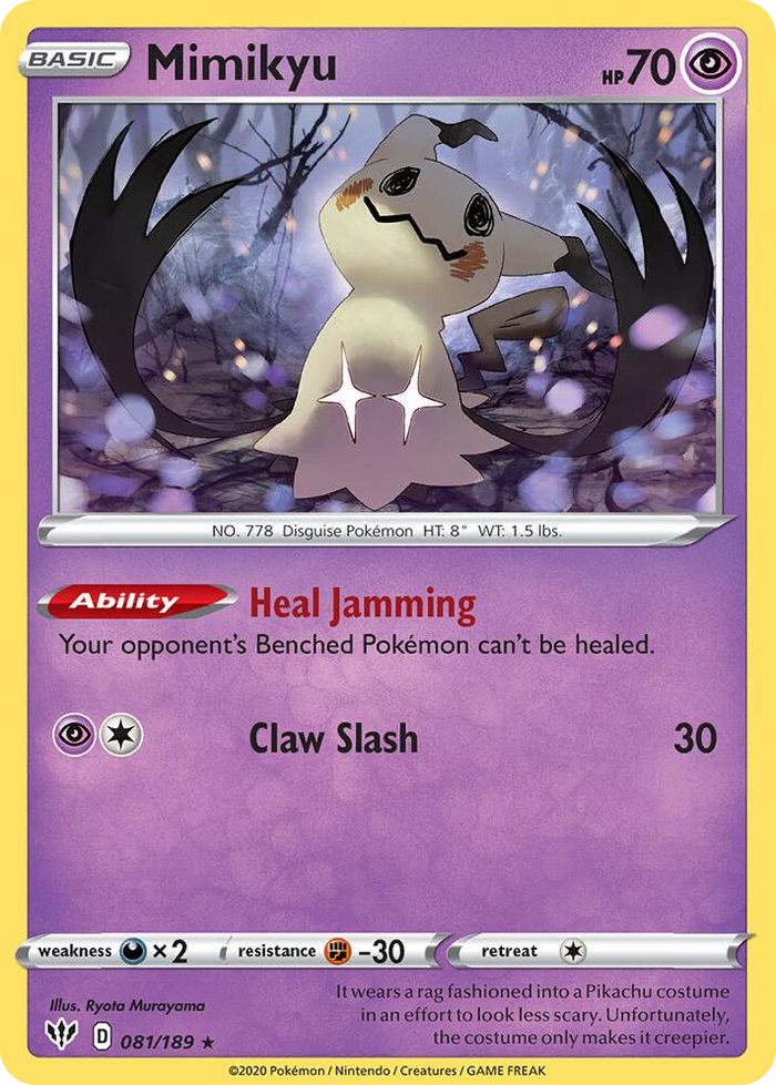 0081 Mimikyu - 081/189 (Cosmos Holo) Promo Miscellaneous Cards & Products