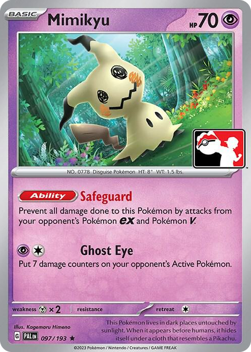 0097 Mimikyu Rare Prize Pack Series Cards