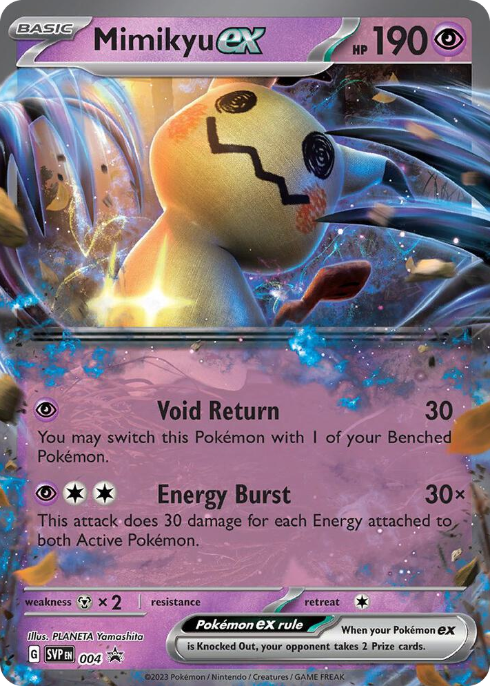 0004 Mimikyu ex - 004 Promo Scarlet & Violet Promo Cards