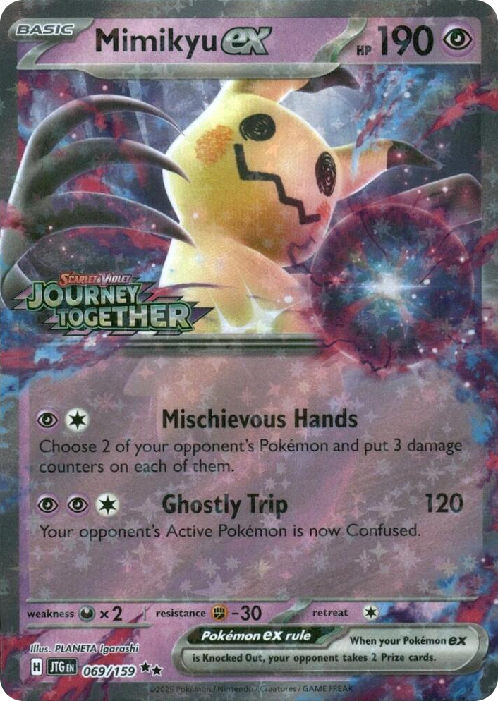 0069 Mimikyu ex (Journey Together Stamped) Double Rare Miscellaneous Cards & Products