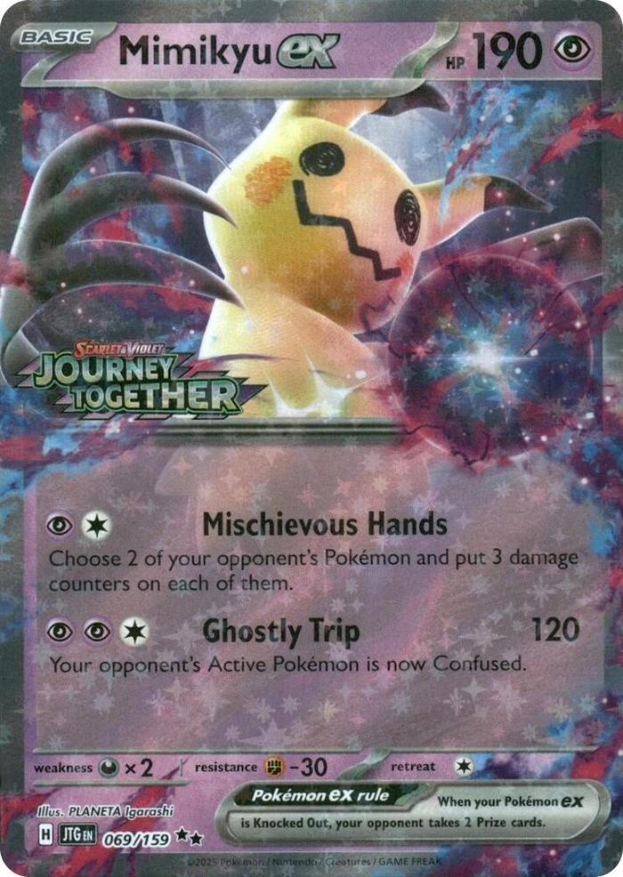 0069 Mimikyu ex (Journey Together Stamped) Double Rare Miscellaneous Cards & Products