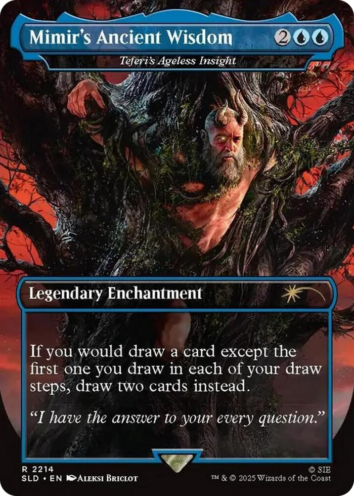 Mimir's Ancient Wisdom - Teferi's Ageless Insight #2214 R - Secret Lair Drop Series Pokemon card