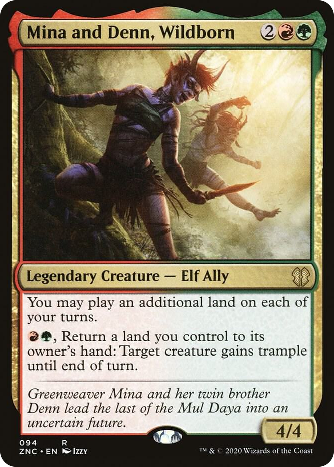 0094 Mina and Denn, Wildborn R Commander: Zendikar Rising