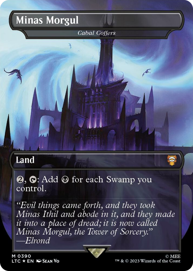 0390 Minas Morgul - Cabal Coffers (Borderless) (Surge Foil) M Commander: The Lord of the Rings: Tales of Middle-earth