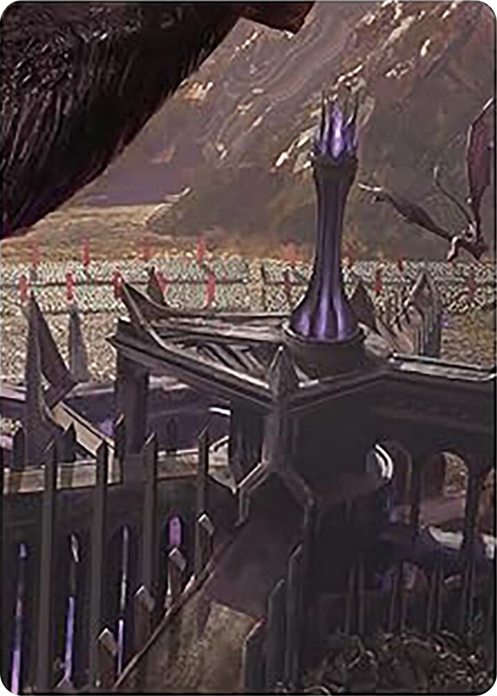 Minas Morgul, Dark Fortress Art Card #24 S - Art Series: Universes Beyond: The Lord of the Rings: Tales of Middle-earth Pokemon card
