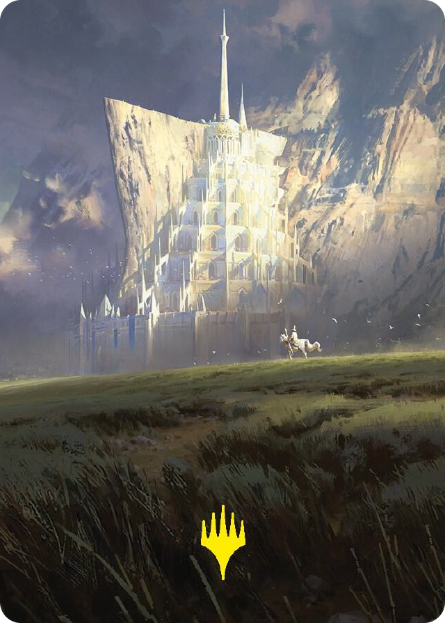 0055 Minas Tirith Art Card (Gold-Stamped Signature) S Art Series: Universes Beyond: The Lord of the Rings: Tales of Middle-earth