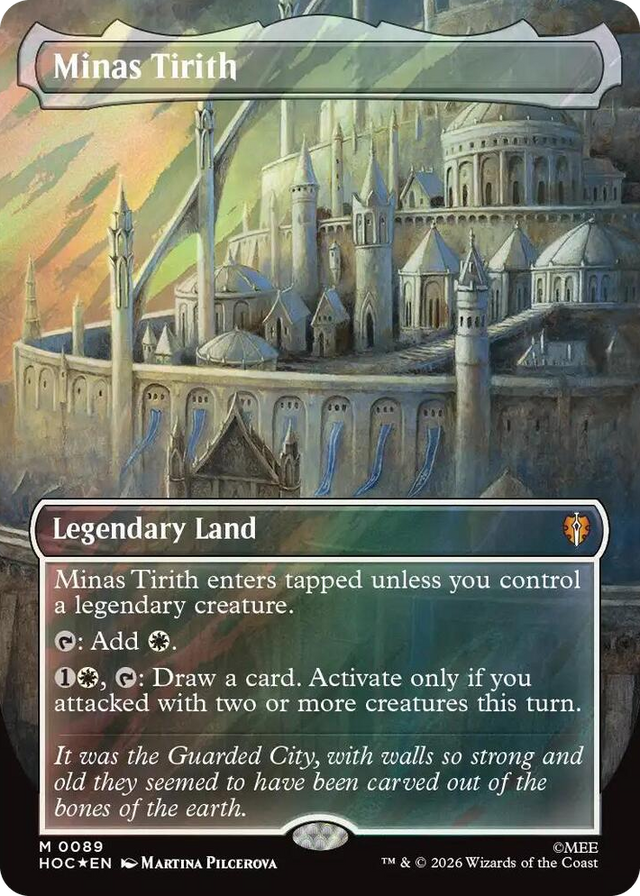 0089 Minas Tirith (Borderless) (Surge Foil) M The Hobbit: Eternal-Legal