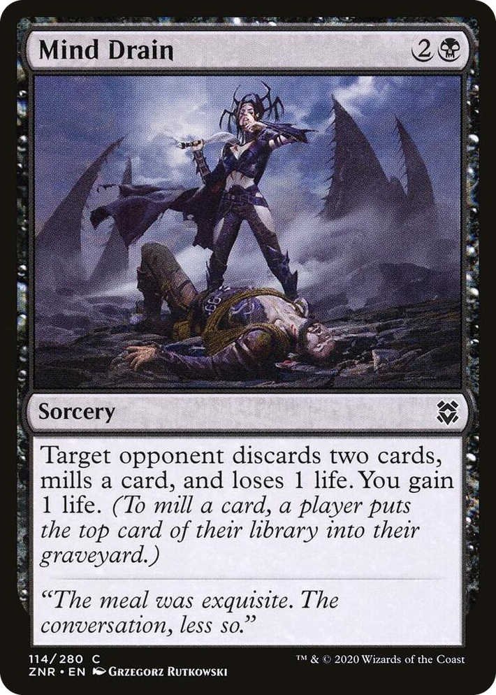 0114 Mind Drain C Zendikar Rising