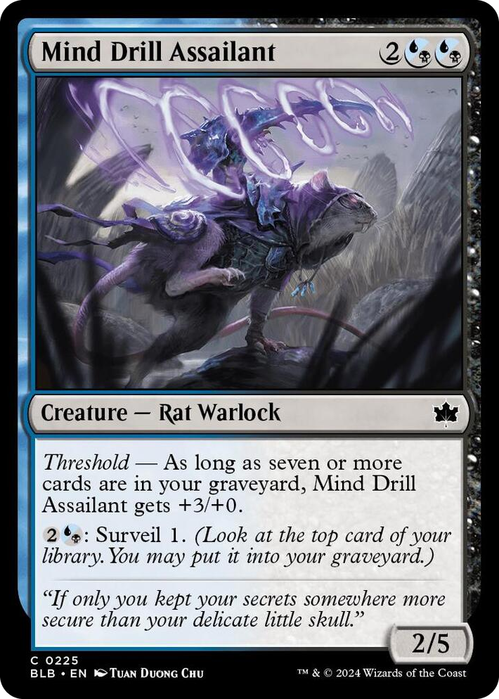 0225 Mind Drill Assailant C Bloomburrow