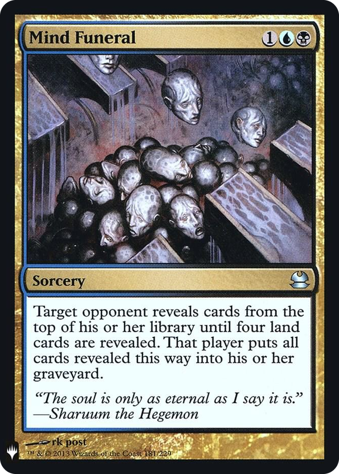 Mind Funeral #181 U - The List Reprints Pokemon card