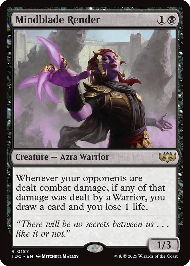 0187 Mindblade Render R Commander: Tarkir: Dragonstorm
