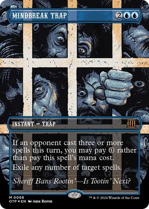0068 Mindbreak Trap (Textured Foil) M Outlaws of Thunder Junction: Breaking News