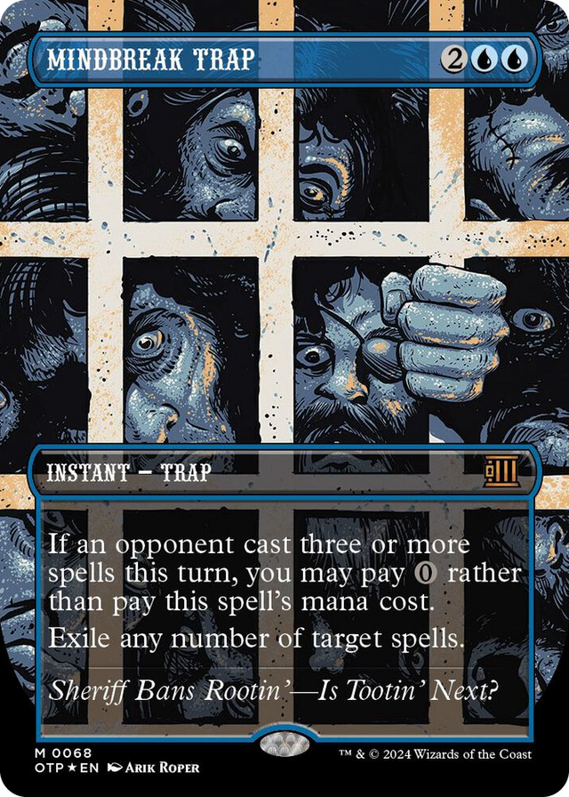0068 Mindbreak Trap (Textured Foil) M Outlaws of Thunder Junction: Breaking News