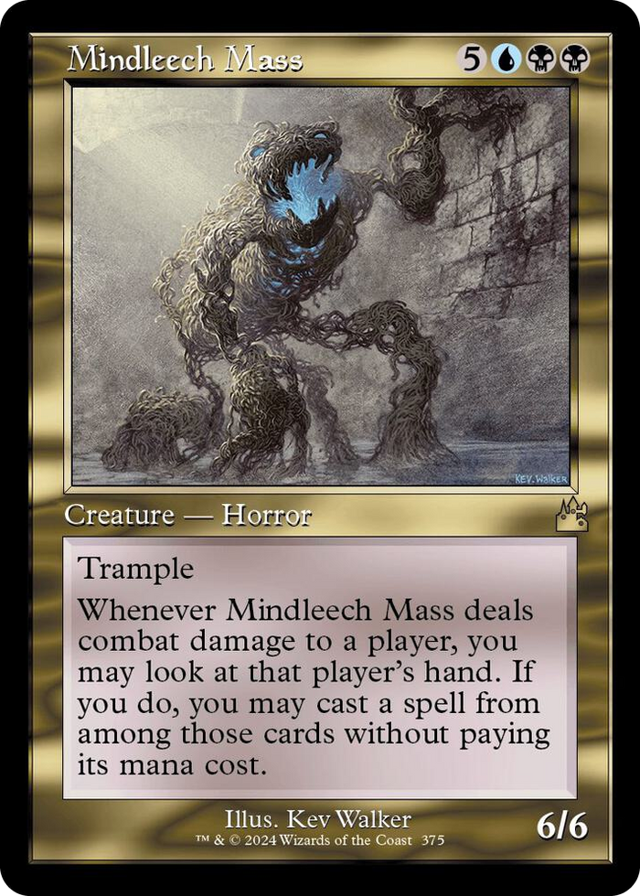 Mindleech Mass (Retro Frame) #375 R - Ravnica Remastered Pokemon card