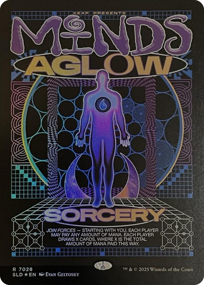 Minds Aglow (Rainbow Foil) #7028 R - Secret Lair Drop Series Pokemon card