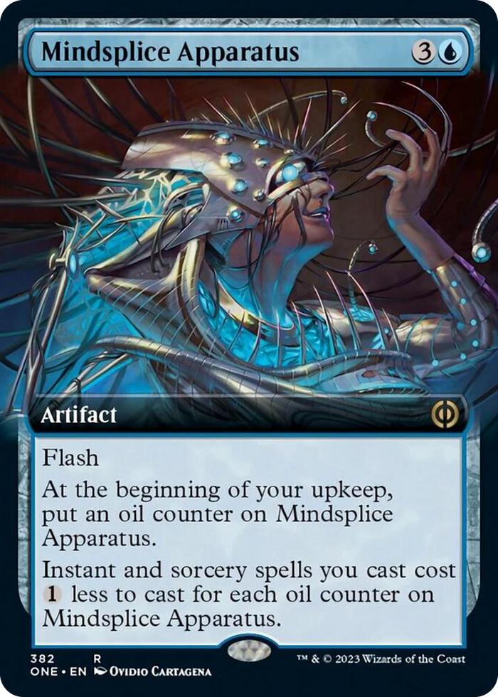 Mindsplice Apparatus (Extended Art) #382 R - Phyrexia: All Will Be One Pokemon card