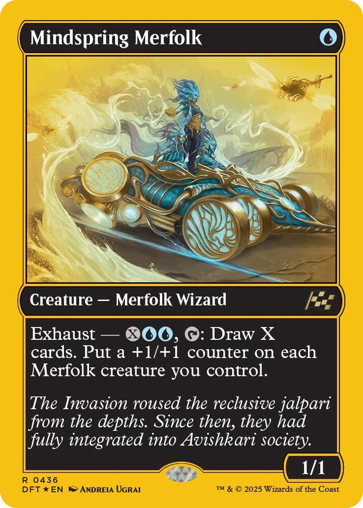 0436 Mindspring Merfolk (First-Place Foil) R Aetherdrift