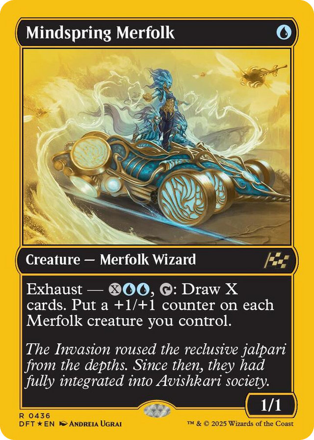 0436 Mindspring Merfolk (First-Place Foil) R Aetherdrift