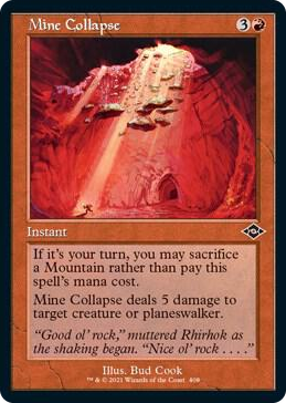 0408 Mine Collapse (Retro Frame) (Foil Etched) C Modern Horizons 2