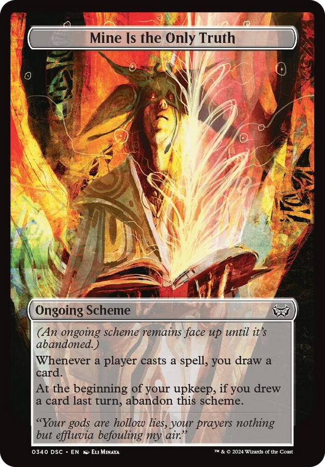 0340 Mine Is The Only Truth (Full Art) C Archenemy: Duskmourn