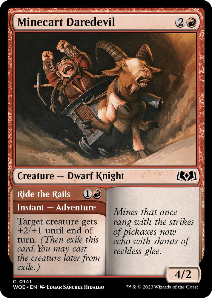 0141 Minecart Daredevil C Wilds of Eldraine
