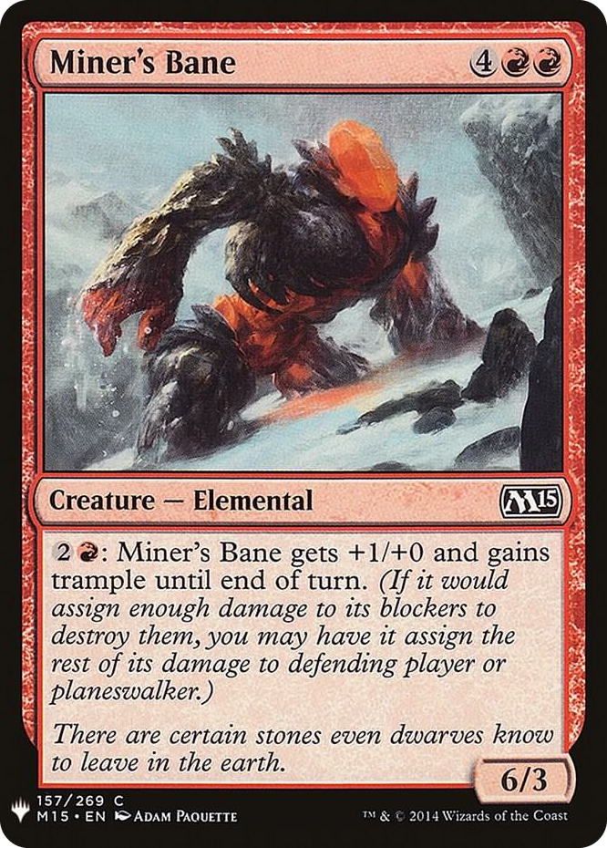 Miner's Bane #157 C - The List Reprints Pokemon card