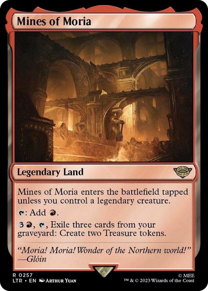 Mines of Moria #257 R - Universes Beyond: The Lord of the Rings: Tales of Middle-earth Pokemon card