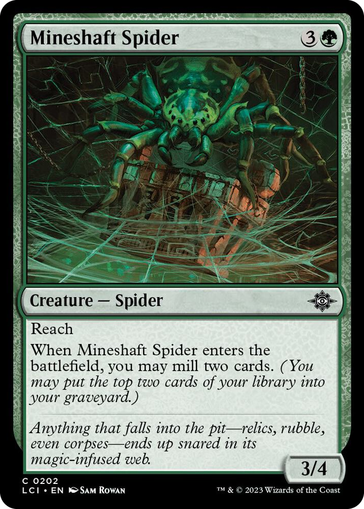 0202 Mineshaft Spider C The Lost Caverns of Ixalan