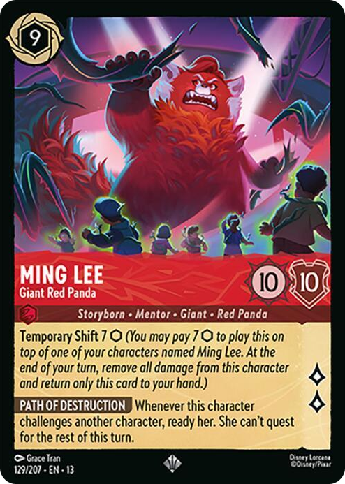 0129 Ming Lee - Giant Red Panda Super Rare Attack of the Vine!