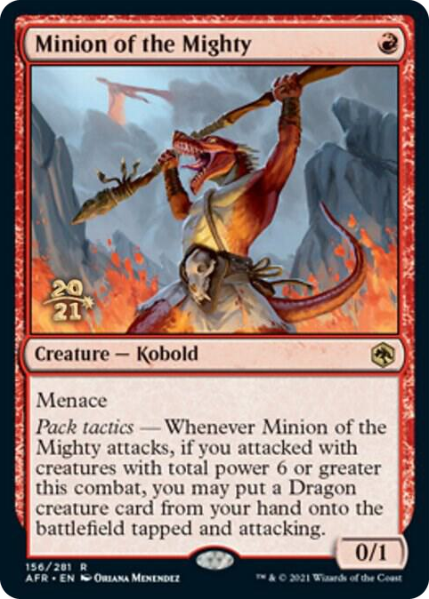 0156 Minion of the Mighty R Prerelease Cards