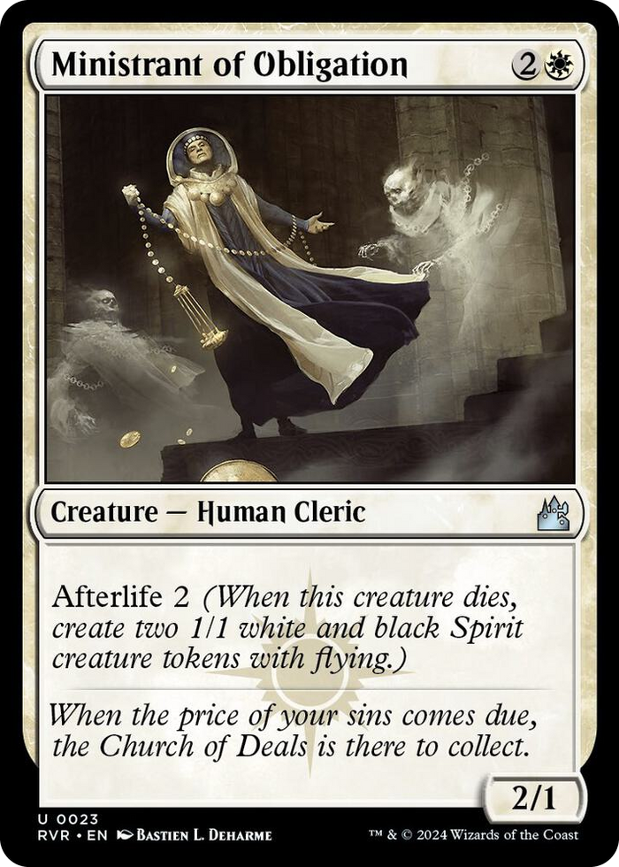 Ministrant of Obligation #23 U - Ravnica Remastered Pokemon card