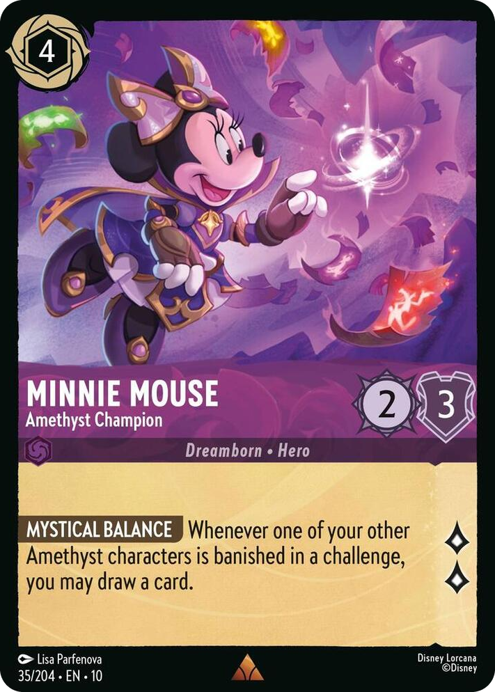0035 Minnie Mouse - Amethyst Champion Rare Whispers in the Well