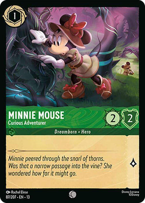 0087 Minnie Mouse - Curious Adventurer Common Attack of the Vine!