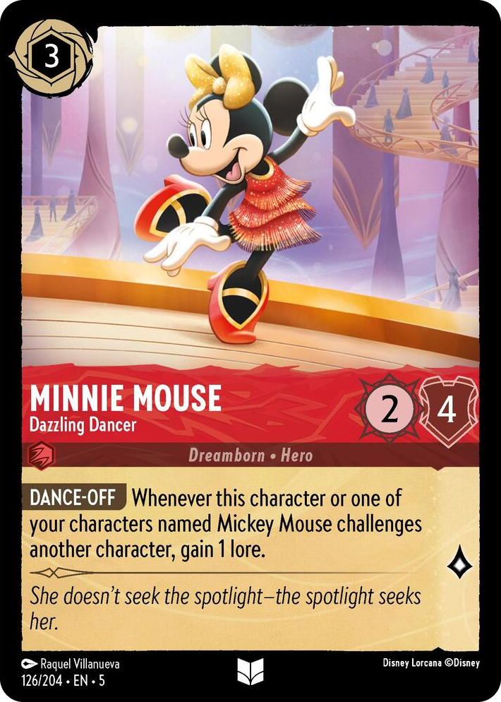 0126 Minnie Mouse - Dazzling Dancer Uncommon Shimmering Skies
