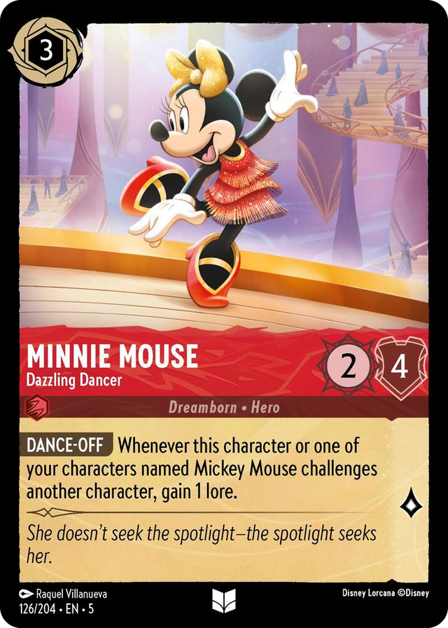0126 Minnie Mouse - Dazzling Dancer Uncommon Shimmering Skies
