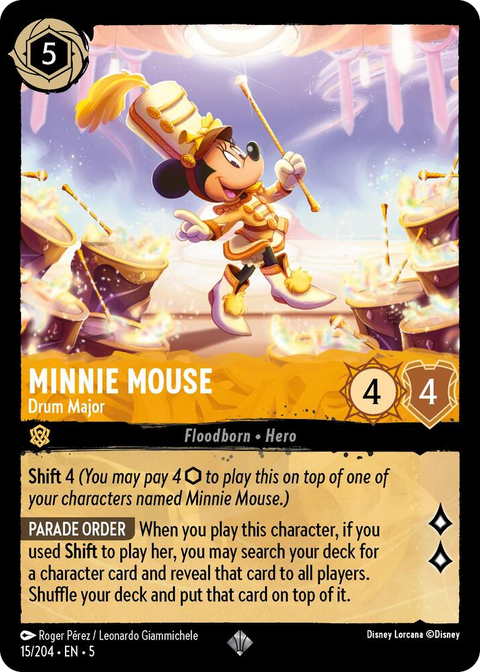 0015 Minnie Mouse - Drum Major Super Rare Shimmering Skies