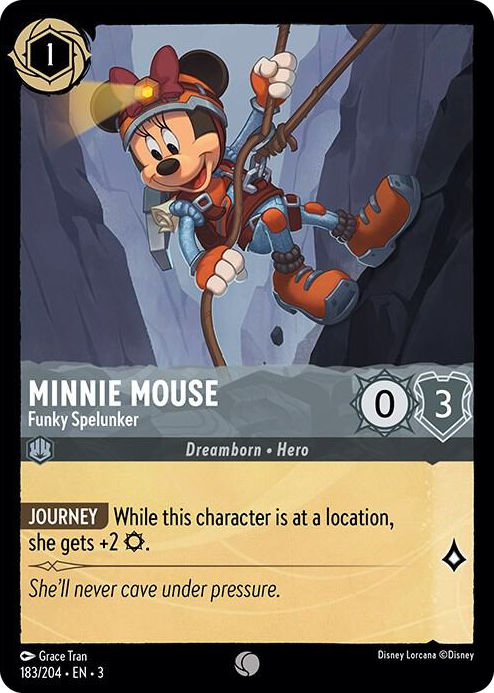 0183 Minnie Mouse - Funky Spelunker Common Into the Inklands