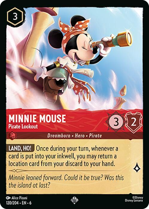 0120 Minnie Mouse - Pirate Lookout Super Rare Azurite Sea