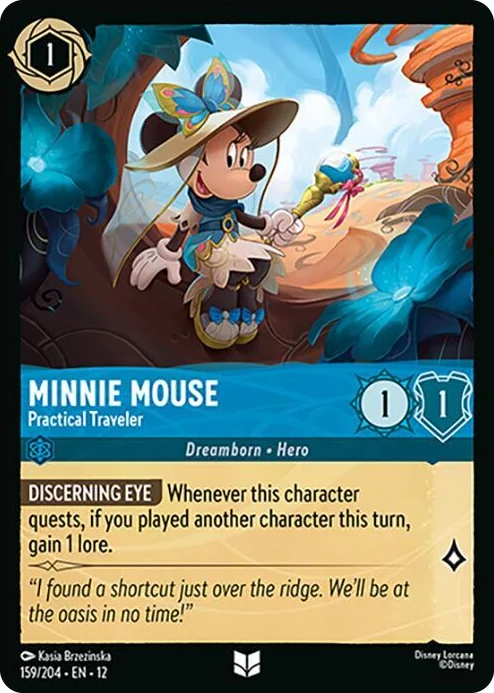 0159 Minnie Mouse - Practical Traveler Uncommon Wilds Unknown