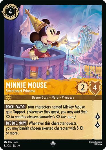 0005 Minnie Mouse - Sweetheart Princess Super Rare Fabled