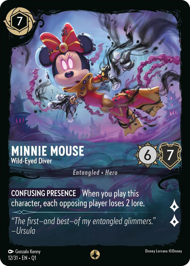 0012 Minnie Mouse - Wild-Eyed Diver None Illumineer's Quest: Deep Trouble